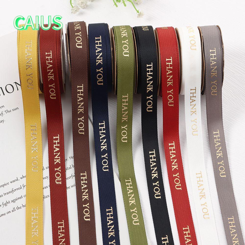 คาอุส‌ ขอบคุณริบบิ้นซาตินออร์แกนซ่าริบบิ้นเค้กตกแต่งของขวัญตกแต่งวันเกิดของขวัญ