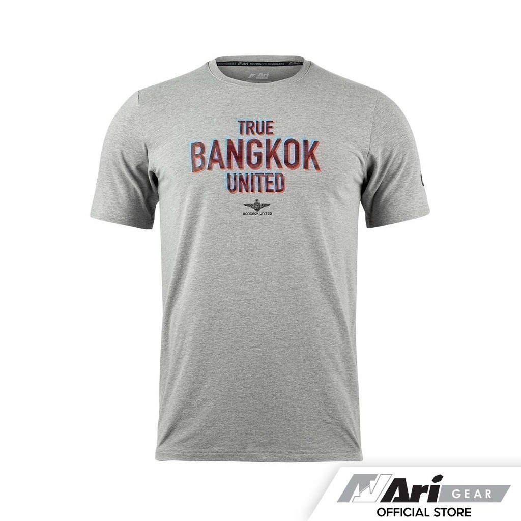 Ari 2025 แฟชั่น True Bangkok United / Tee-grey/black/red T-shirt Bank / Grey