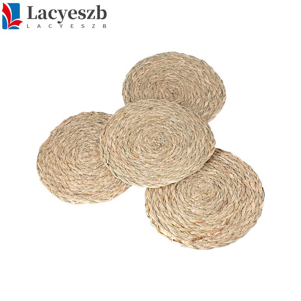 LACYESZB Coaster Corn Hull Handmade Kitchen Home ฉนวนกันความร้อน N1N ตกแต่งบ้าน