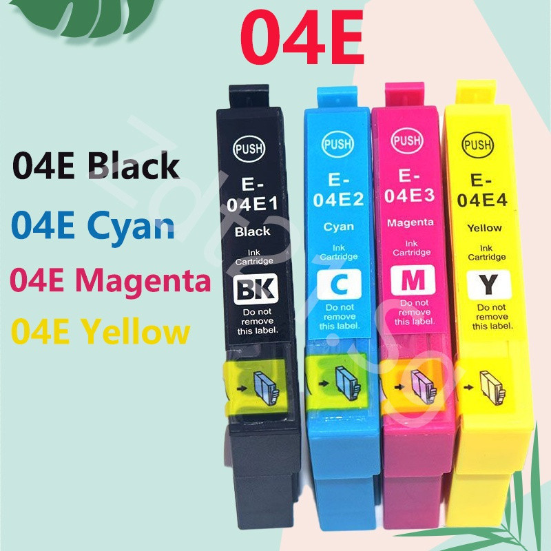 T04E T04E1 T04E2 T04E3 ตลับหมึกที่รองรับพร้อมชิปสําหรับ Epson Expression Home XP-2101 XP-4101 WorkFo