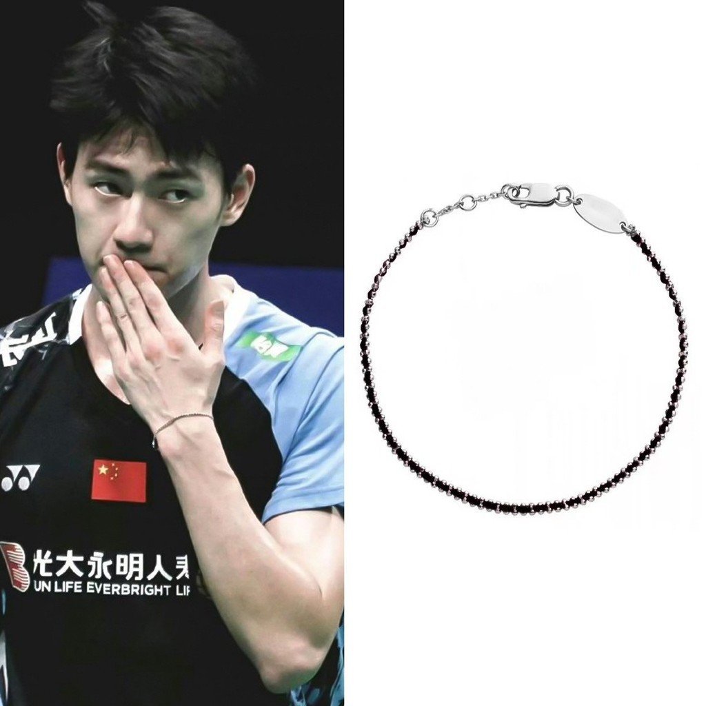 French Braided ขายร้อนสีดําเชือก Wang Chang White Gold All-Match s925 High-End สร้อยคอสร้อยคอ Seiko 