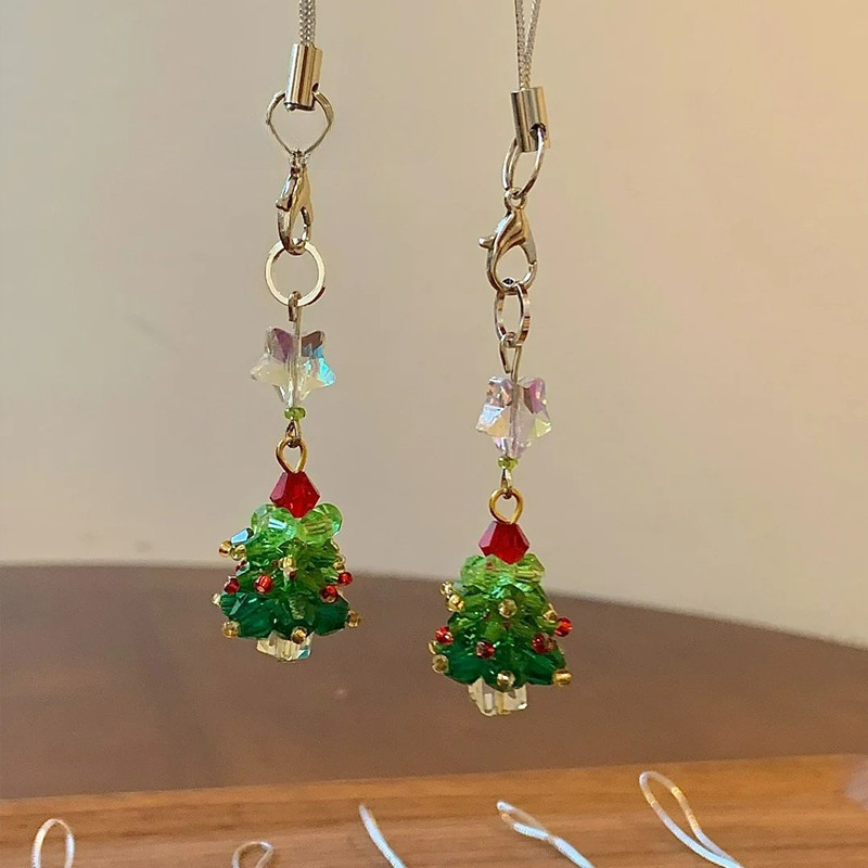 อุปกรณ์ประดับมือถือแบบสร้างสรรค์ลูกปัดโซ่ ทำมือ ขนาดเล็ก เหมาะสำหรับเป็นของขวัญในเทศกาลวันหยุด - รูปที่ 7