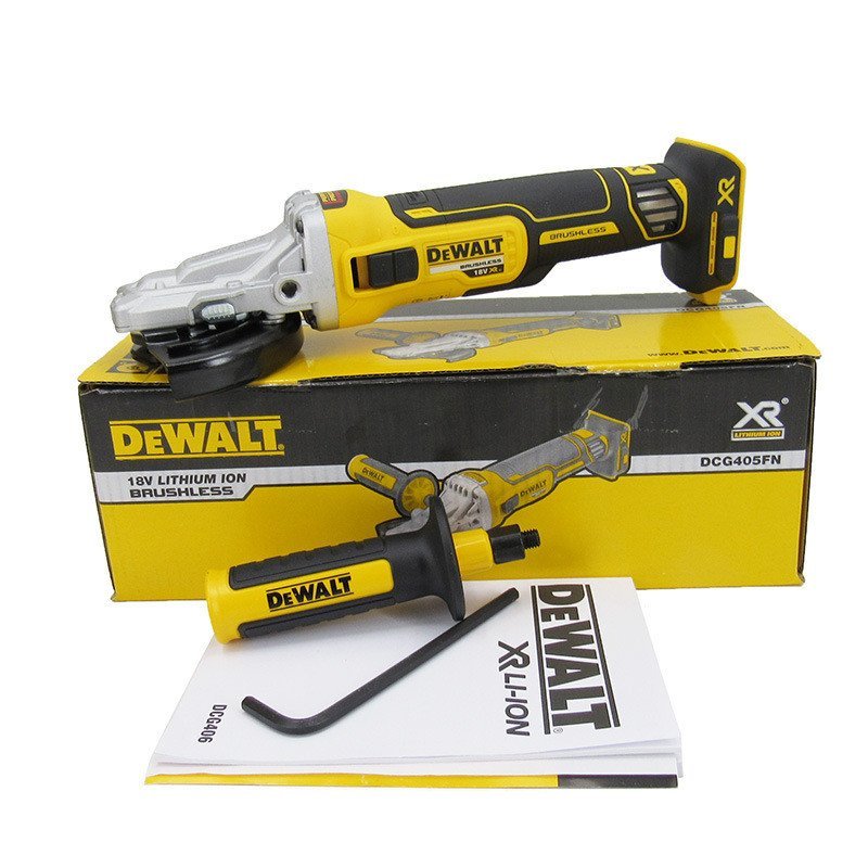 DEWALT DEWALT DCG405FN หัวแบนหัวแบนลิเธียมไฟฟ้าเครื่องบดมุม 125 มม.Dewei เครื่องตัดบด MNHB