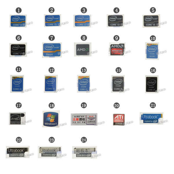ใหม่ สติ๊กเกอร์ฉลาก Super Polar Performance หลากหลายโลโก้แล็ปท็อป AMD intel i3 i5 i7 สติ๊กเกอร์