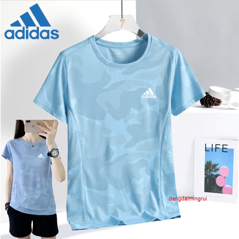 [M-4XL] เสื้อยืดแห้งเร็ว 7 สีผู้หญิงรุ่นผ้าไหมน้ําแข็ง Cool T แขนสั้นฤดูร้อนระเบิดแขนสั้น Go ราคาต่ําเสื้อคอกลม Tee