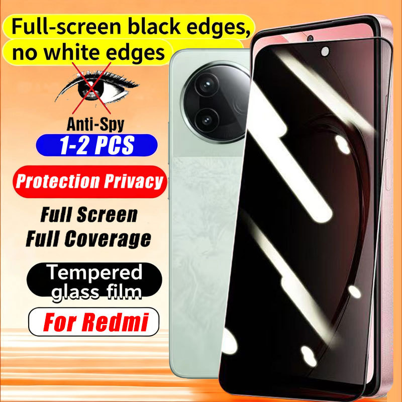 ฟิล์มกระจก เต็มจอ กันมองกันเสือก ฟิล์ม กันมองข้าง Redmi Turbo 4 3 A5 A4 A3 A3x A2 A2+ A1 A1+ K90 Pro