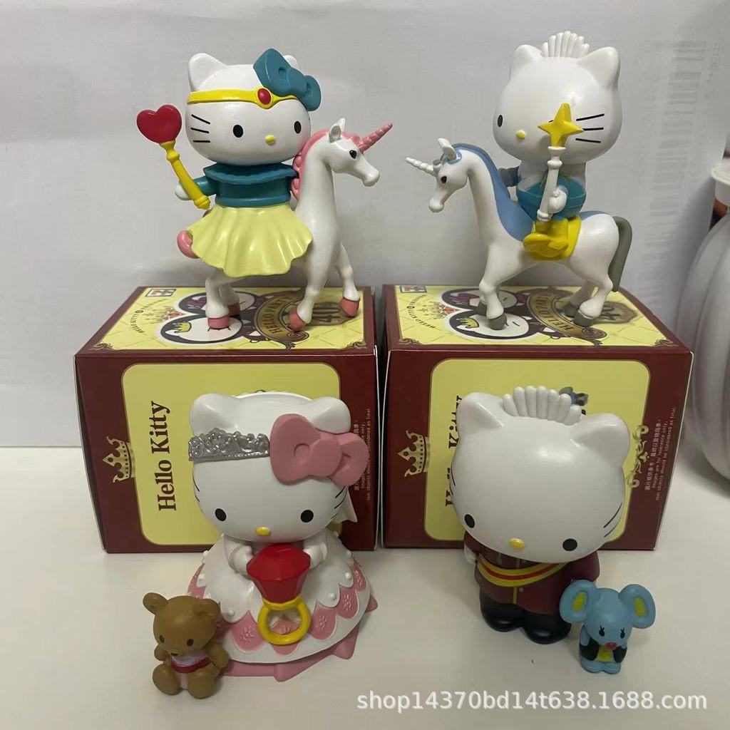 อินเทรนด์เล่น 711hello kitty Doll Gorgeous Celebration 40th Anniversary Box Egg Mystery Box Doll Jew