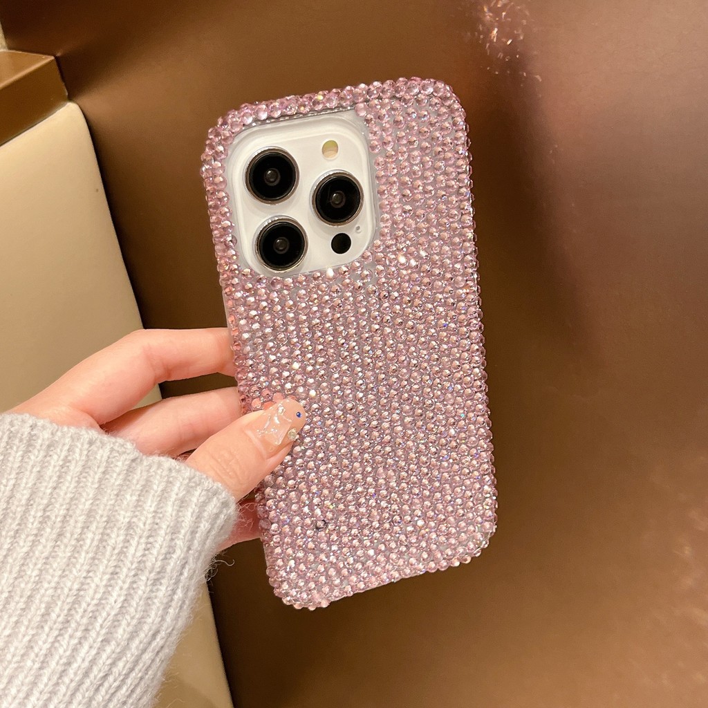 【ข้อเสนอพิเศษเฉพาะช่วงเวลา】ความคิดสร้างสรรค์ DIY หรูหราเพชรเต็มเคสโทรศัพท์สําหรับ iPhone 17 15 16 14 13 12 11 Pro Max แฟชั่นแฟลชเพชรเชือกเส้นเล็กฝาครอบป้องกัน ราคา ถูกที่สุด ดีลบีเคเค แกลเลอรีภาพที่ 7