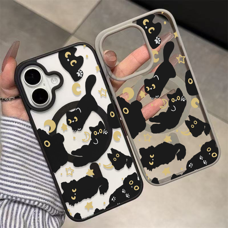 💖แม่เหล็ก 🛰เคสใสกันกระแทกลายน่ารัก🛰ไอโฟน17Air 11 12 13 14 15 16 17 PROMAX 17 16 15Pro 16 15 14PLUS 8 7Plus XR X XS XSMAX