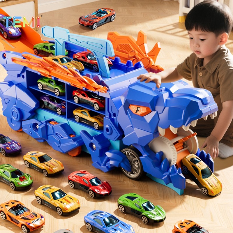 TEMI ไดโนเสาร์ Devouring รถพับ Rail รถบรรทุกเปิดตัวโลหะผสม Catapult ของเล่นไดโนเสาร์ ราคา ถูกที่สุด ดีลบีเคเค รูปภาพหลัก