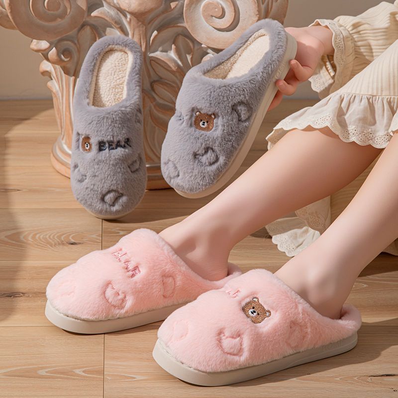 MODEFASHIO รองเท้าใส่ในบ้าน รองเท้ากำมะหยี่ สไตล์เกาหลี แนะนำเพิ่ม2ไซส์ พร้อมส่ง – โปรปัง