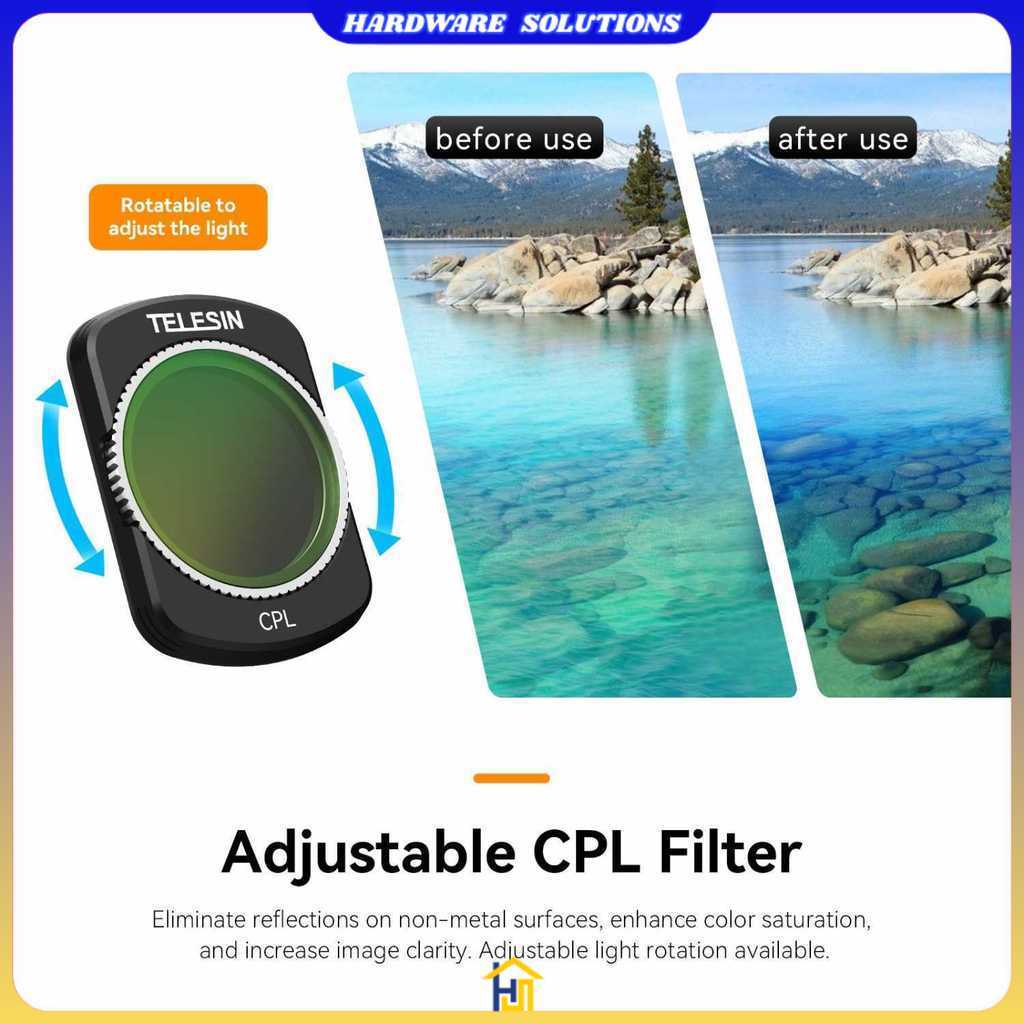 TELESIN Filter CPL Magnetic Camera Lens Multi Dimming DJI Pocket 3 - S5-FLT-31-DJ