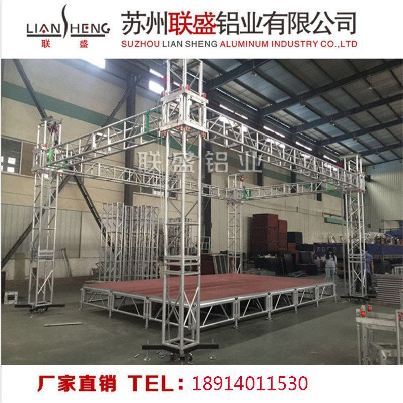 Stage Lighting Stand Stage อลูมิเนียม truss โฆษณาขาตั้งอลูมิเนียม truss ขาตั้งอลูมิเนียม truss WQ64