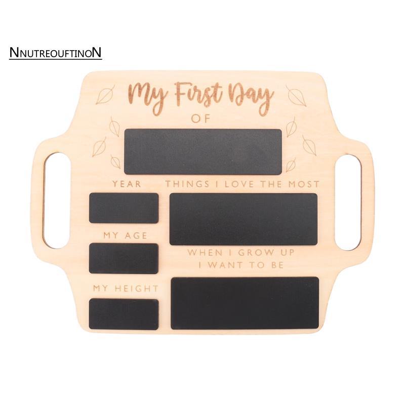 [ขายร้อนn]ป้ายวันแรกของโรงเรียน-กระดานภาพหน่วยความจําแบบใช้ซ้ําได้พร้อมที่จับกลับไปโรงเรียนเริ่มต้นส