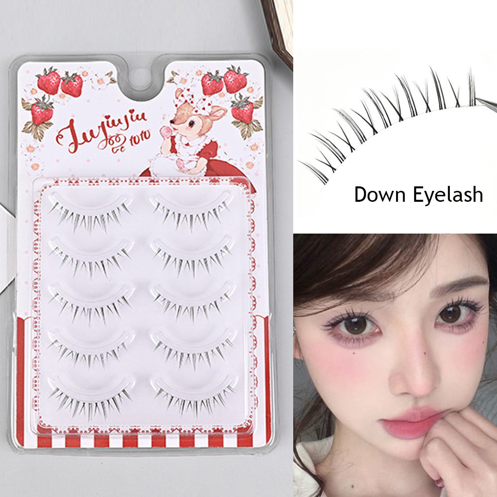 J2 Series Lash Extension ขนตาล่างภายใต้ขนตามังงะ Cross 5 คู่