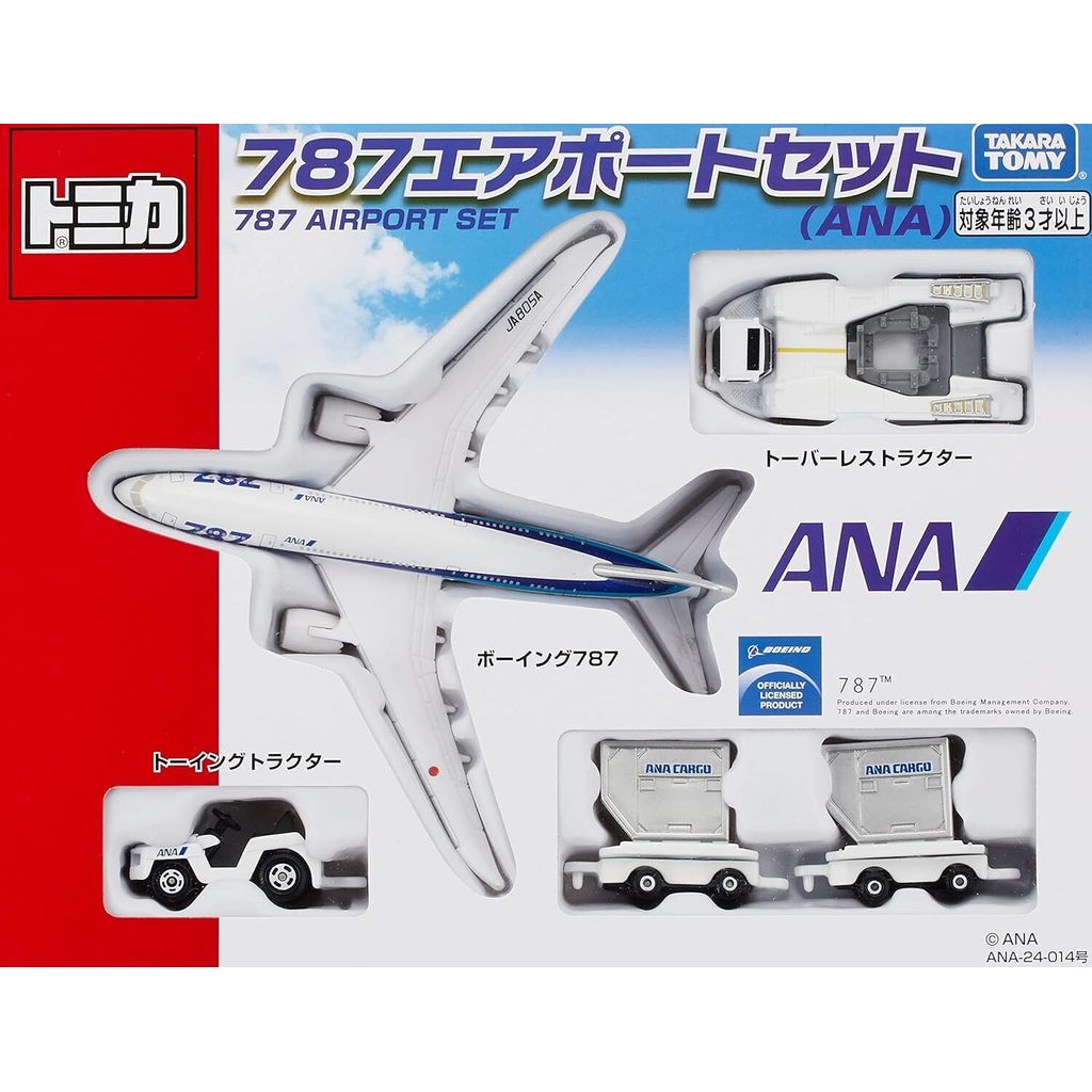 TAKARA TOMY Tomica Boeing 787 ชุดสนามบิน ANA ใหม่