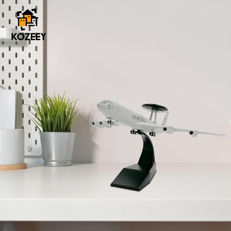 KOZEEY 1:200 USA E-3 เครื่องบิน Diecast รุ่นเครื่องบินฐานสําหรับตู้ทีวี Cafes Home Livingroom โต๊ะตก