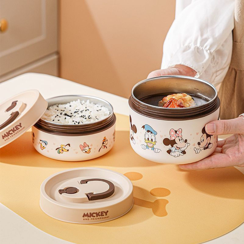 New Product#Disney Mickey Lunch Box New Lunch Box Set Children's Insulated Lunch Box304Stainless Ste