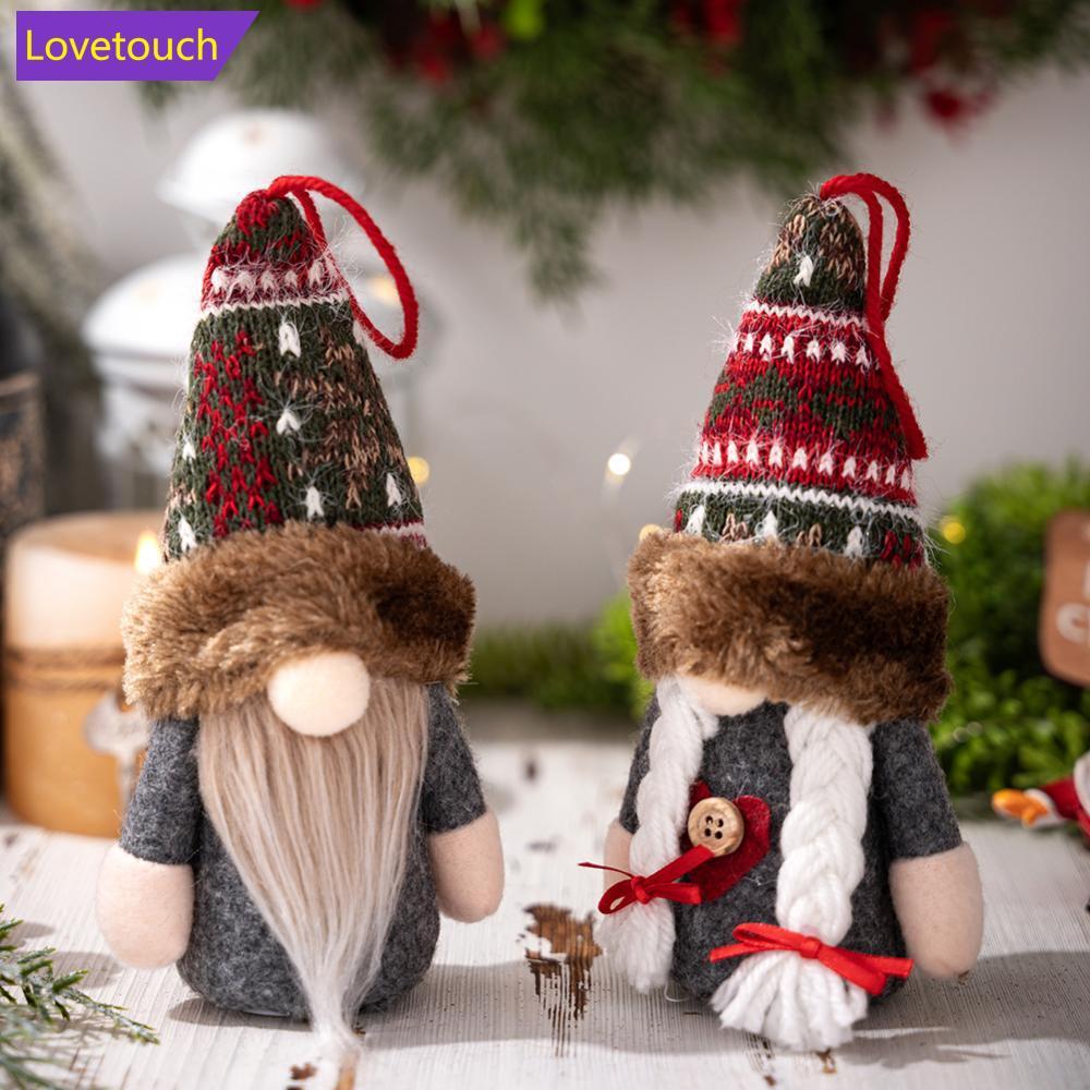 LOVETOUCH เรืองแสง Gnome ตกแต่งคริสต์มาส Faceless ตุ๊กตาตกแต่งคริสต์มาส Mantelpiece Gnome เครื่องประ