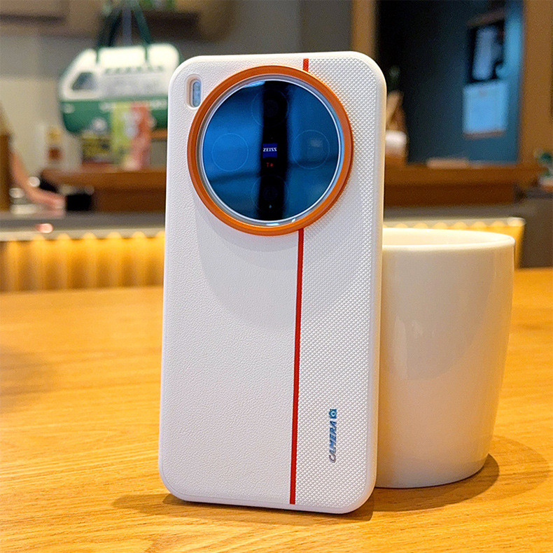 เลนส์โลหะ Ring & ปุ่ม Tri สี Splicing หนังสําหรับ Vivo X300 Pro X200 Ultra X200S Pro Mini IQOO15 ฝาครอบโทรศัพท์ ราคา ถูกที่สุด ดีลบีเคเค แกลเลอรีภาพที่ 9