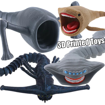 3D พิมพ์ Sea Monster Ghost Leviathan ของเล่น Creative The Bloop El Gran Maja Action Figure Collection