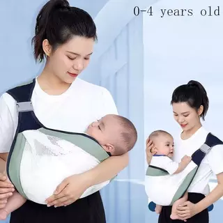 เป้อุ้มเด็กแรกเกิด ให้นมสะพายสะพายได้ 2 ท่า สายปรับสะพาย นั่งได้ สะพายหน้า-หลัง มีให้บริการตั้งแต่ 1 ถึง 4 ปี