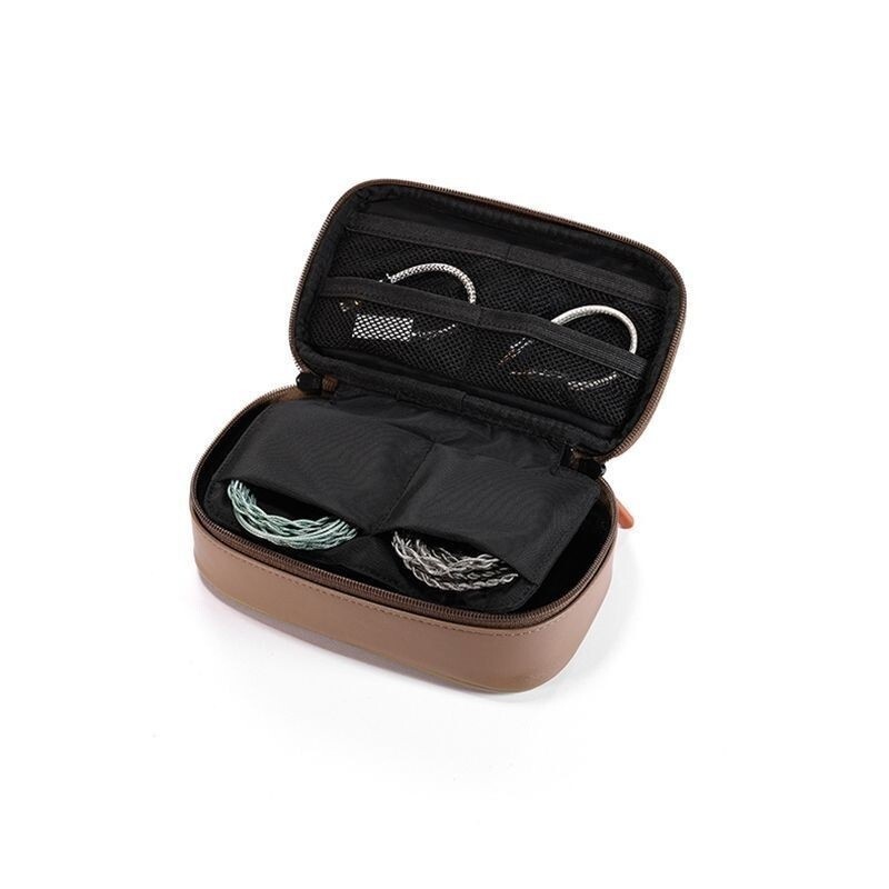 ddHiFi CZ180 Portable Storage Bag Player Earphone Cable Set Synthetic leather DoubleHeaded Zipper