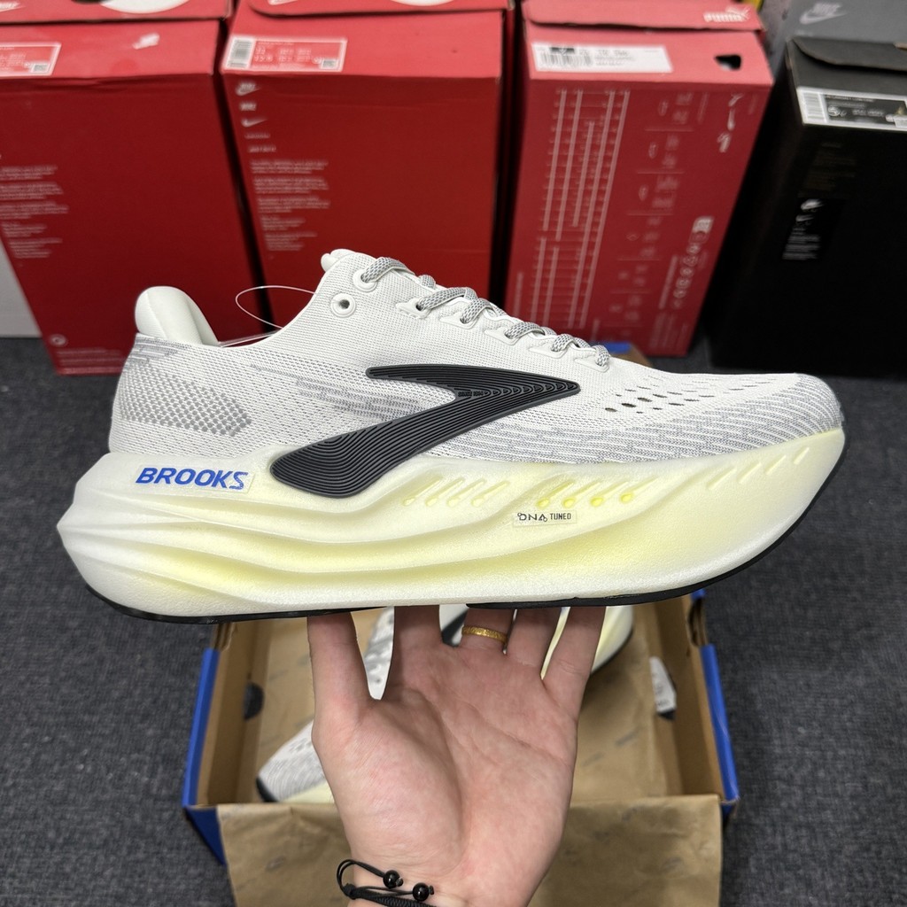 Putian Cross-Border Brooks Brooks Glycerin Max Glycerin ผู้ชายผู้หญิงกันกระแทกรองเท้าผ้าใบพื้นหนา