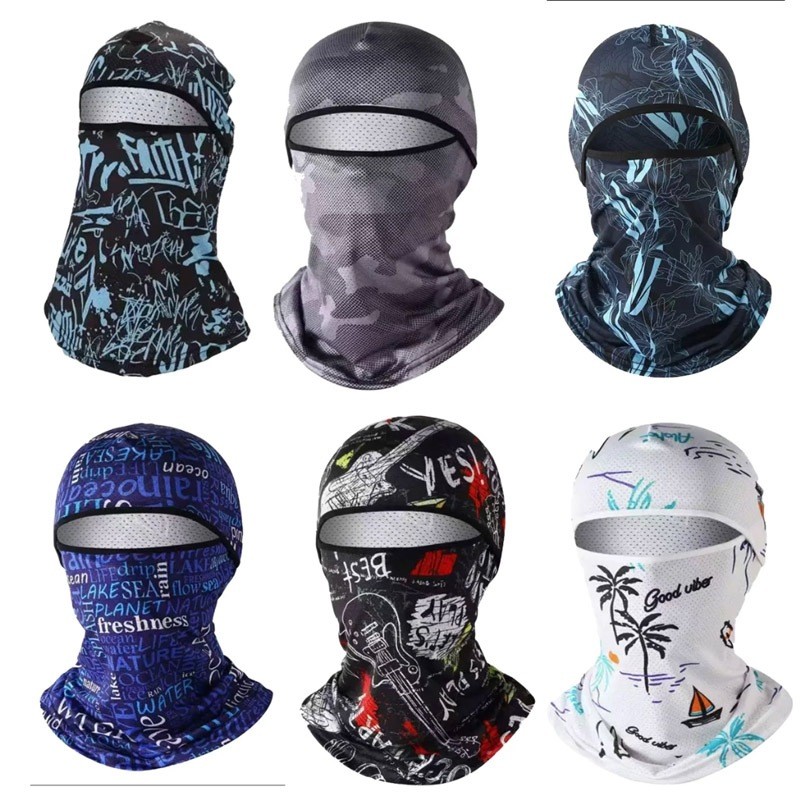 หมวกโม่งกันแดด โม่งคลุมหัว หน้ากากปั่นจักรยานสุดโปร่ง กันยูวี ใส่สบาย ระบายอากาศดี อุปกรณ์ปั่นจักรยาน