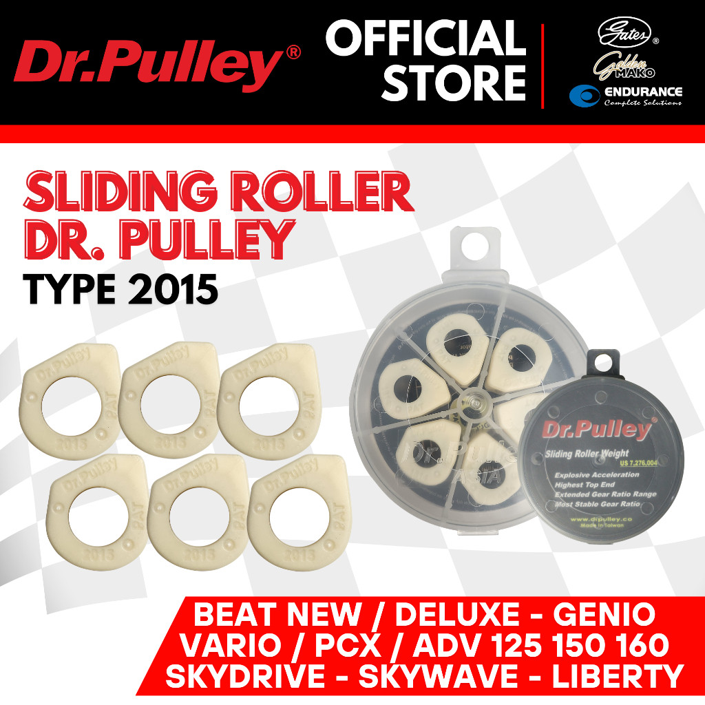 ลูกกลิ้งเลื่อน DR.PULLEY 9-20Gr ALL NEW BEAT 2020 ESP/GENIO/ADV160/Vario 125 Esp/Vario 150 Esp/Vario 160/PCX 160/Vario t