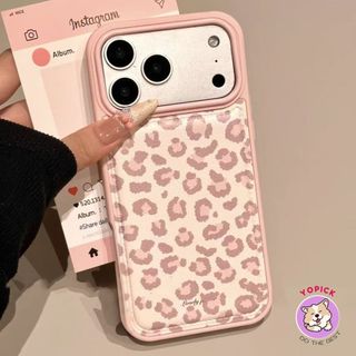 เสือดาวพิมพ์เคสโทรศัพท์สําหรับ iPhone 17promax 16promax 16plus 16pro 15promax 15plus 14plus 13 14 พร้อมหนังหุ้มปลายลึงค์รูปแบบ 14 ป้องกันการตกนักเรียนหญิงตัด GBD