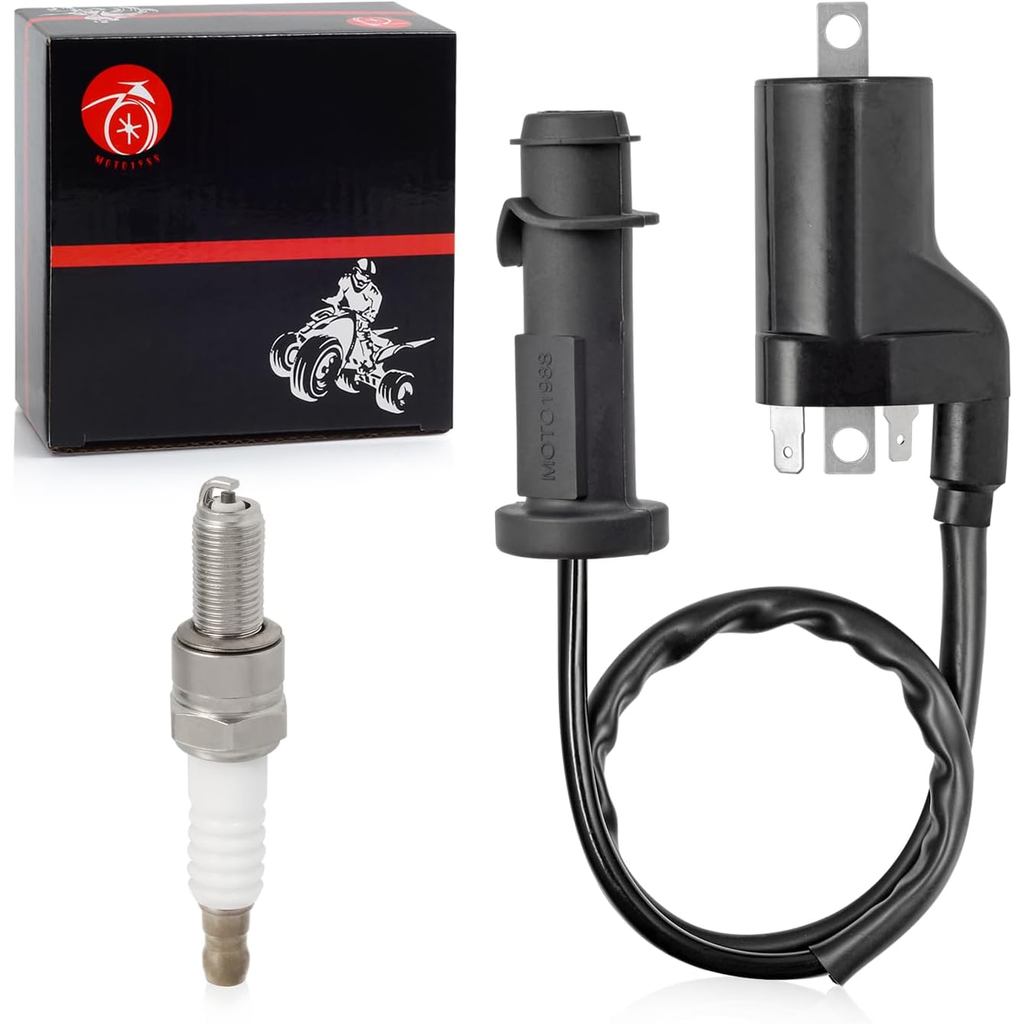 0824-043 0824-049 คอยล์จุดระเบิด Pack & SPARK PLUG + CAP สําหรับ Arctic Cat 550 700 1000 2009-2016 P