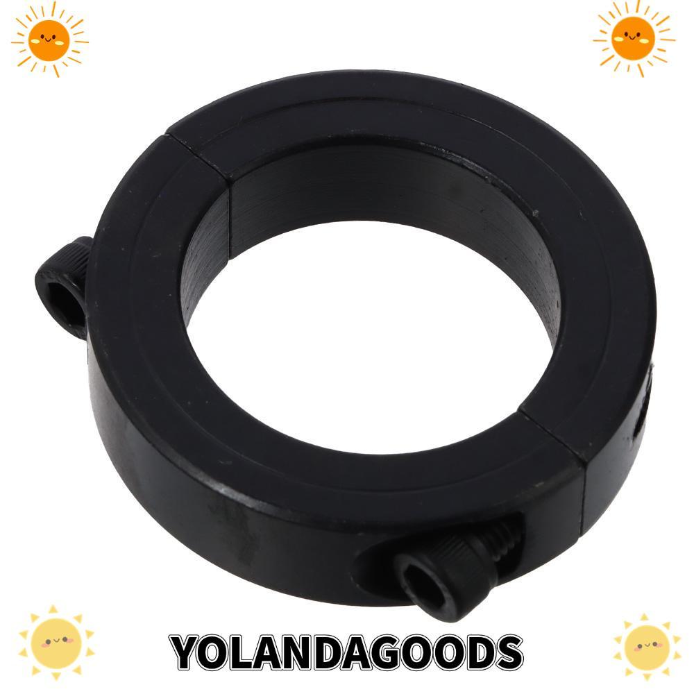 YOLANDAGOODS1 ปลอกคอเพลา, เหล็กคาร์บอนสีดําคู่แยก Clamping Collar, Oxide เส้นผ่านศูนย์กลางภายใน 6-55