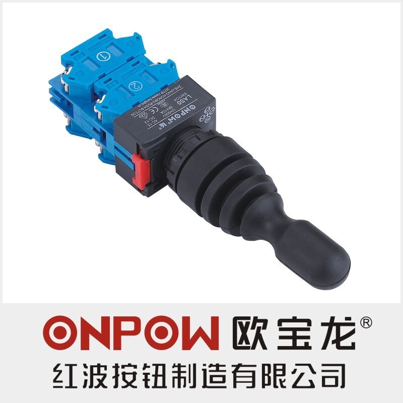 ONPOW จีน Red Wave LAS0-K-40C43/41 Self-Reset ถือจอยสติ๊กสวิทช์ Cross SWITCH 22 มม.