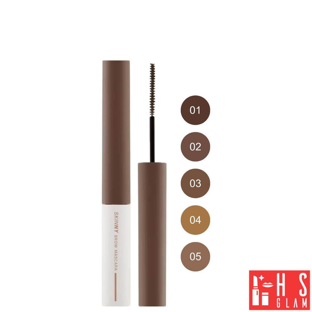 MEILINDA Skinny Brow Mascara เมลินดา มาสคาร่า คิ้ว ปัดง่าย กันน้ำ ติดทนทั้งวัน สีชัด พกง่าย 1 แท่ง