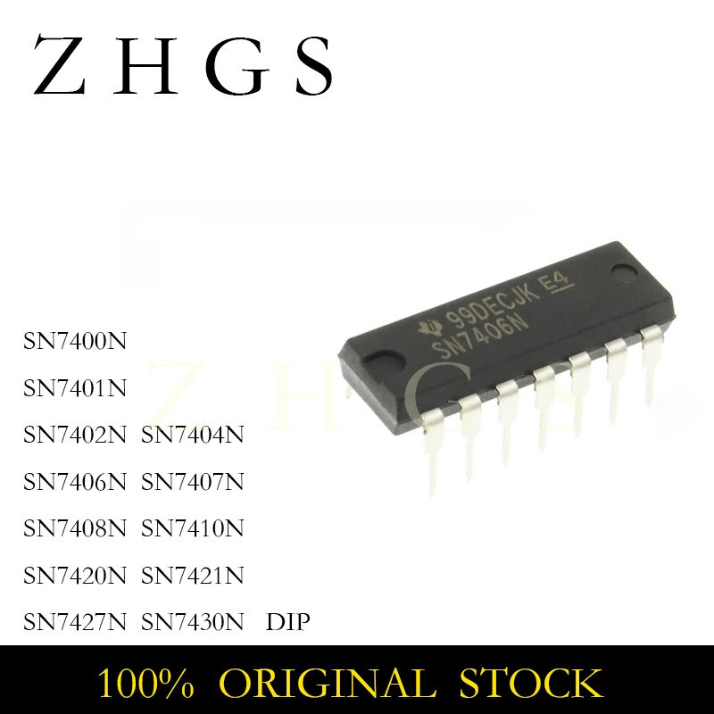5PCS SN7400N SN7401N SN7402N SN7404N SN7406N SN7407N SN7408N SN7410N SN7420N SN7421N SN7427N SN7430N