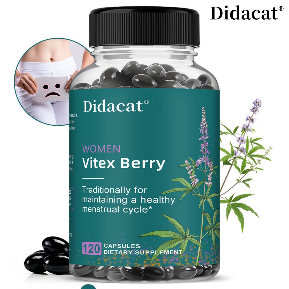 อาหารเสริม Vitex Berry สําหรับผู้หญิง Didacat – ​​รองรับสมดุลหญิงและส่งเสริมรอบประจําเดือนเพื่อสุขภา