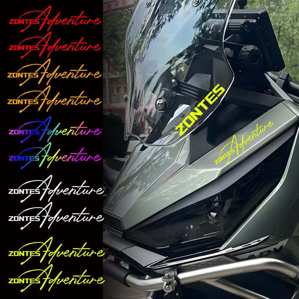 Zontes โลโก้สติกเกอร์สะท้อนแสงรถจักรยานยนต์หัวด้านหน้ากระจกกันน้ําไวนิล Decals สําหรับ Zontes 368G 3