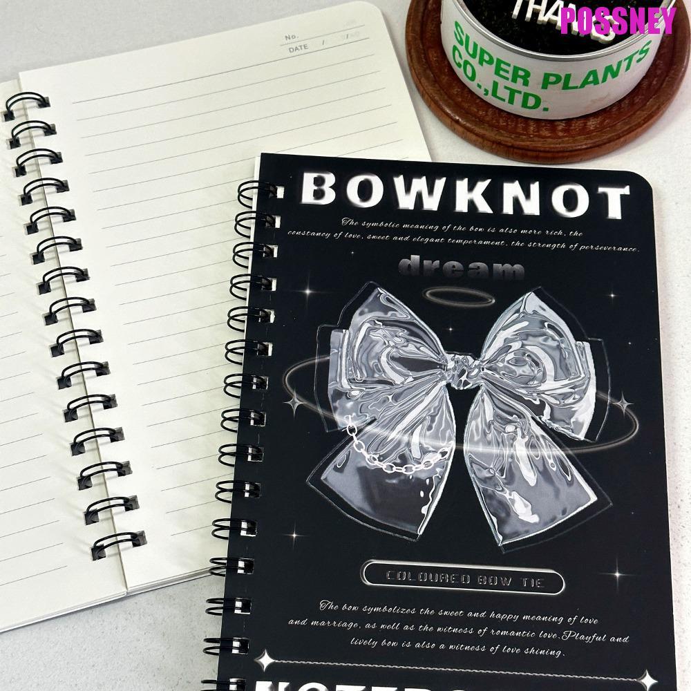 POSSNEY Coil Notapad, A5 Notepad 50 แผ่น A5 Notebook, Handbook Y2K Vintage INS American Style Americ