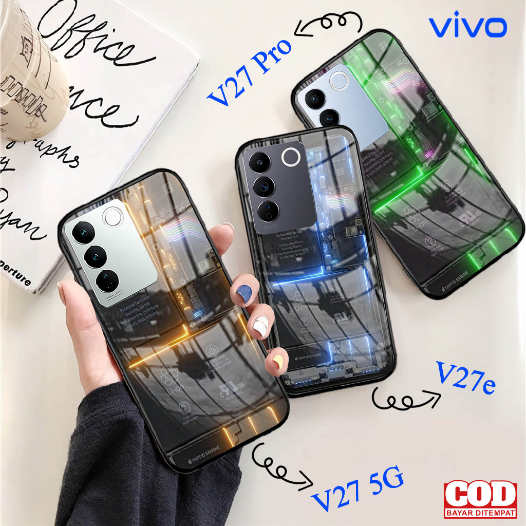 VIVO V27 V27e V27 PRO glass Softcase - เคสโทรศัพท์มือถือ VIVO V27 V27e V27 PRO [A15].