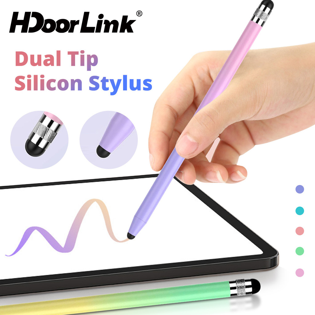 HdoorLink ปากกาสไตลัสไล่โทนสีเข้ากันได้กับหน้าจอสัมผัสทั้งหมดปากกาสไตลัสป้องกันรอยขีดข่วนสําหรับ IOS/Pad/แท็บเล็ต
