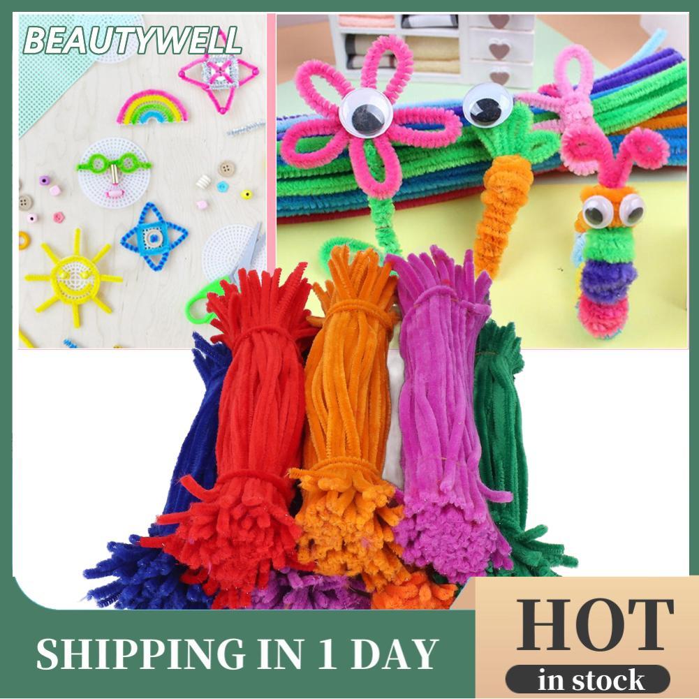 beautywell Pipe Cleaners สีสันสดใส 7 แพ็ควัสดุหรูหราสำหรับหลักสูตรทำมือ