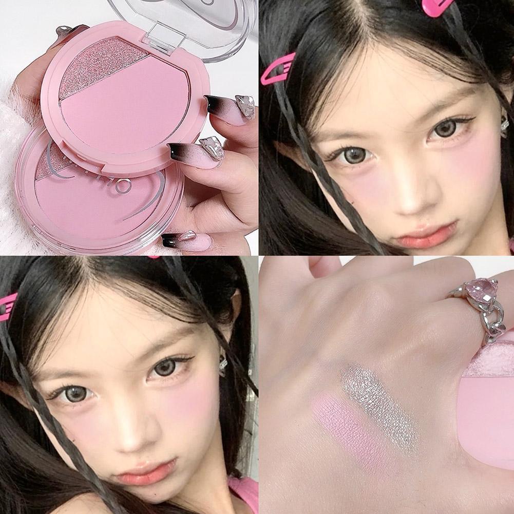 Myho Radiant Blush Palette Dual-shade Multi-use Highlighter Blush Natural Soft-focus & & H6q0