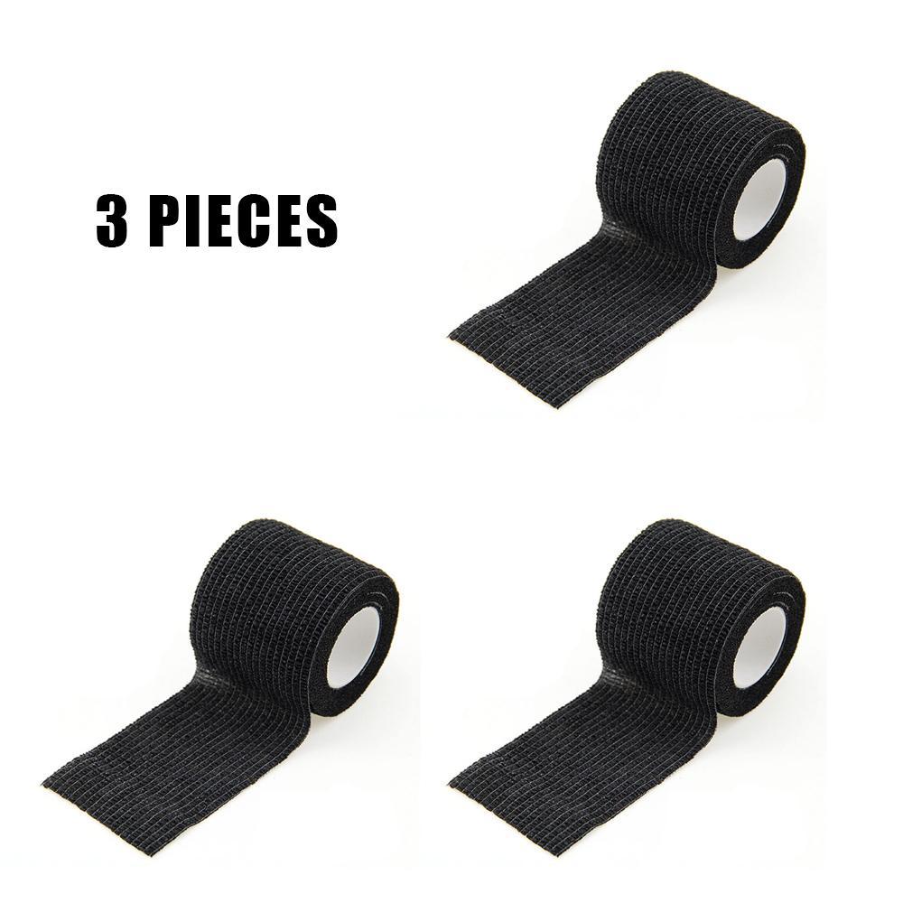 ผ้าล็อค ผ้าพันแผล 5CM x 4.5M เทปป้องกันฝ่ามือและขาสำหรับผู้ใหญ่ วัสดุไม่ทอ ผ้าพันแผลยางยืดในตัว 3 ชิ้น เหมาะสำหรับป้องกั