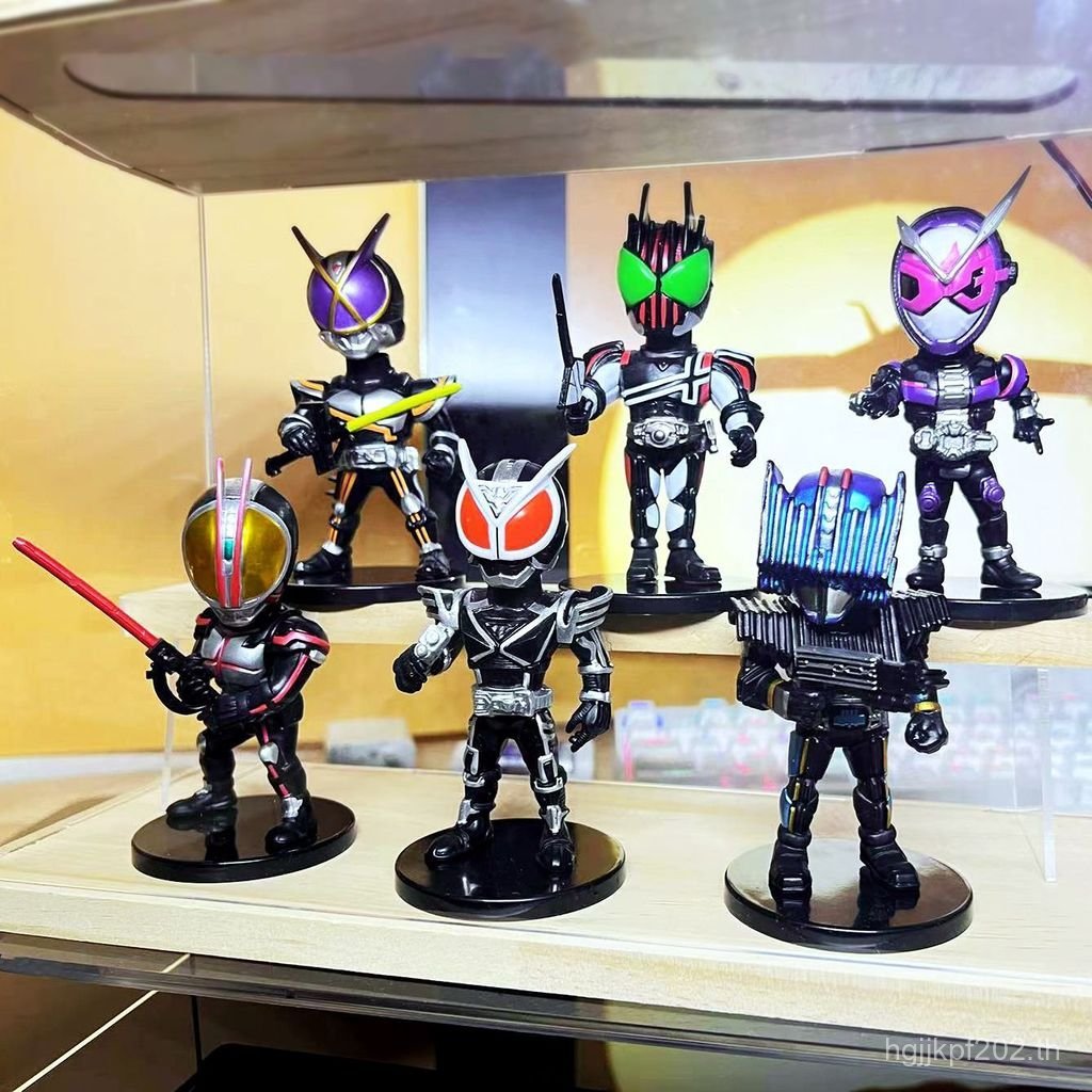 Kamen Rider ตุ๊กตาของเล่นรูป Masked Superman เครื่องประดับรุ่น Q รุ่น wcf ของขวัญ Ultraman Den-O MFN