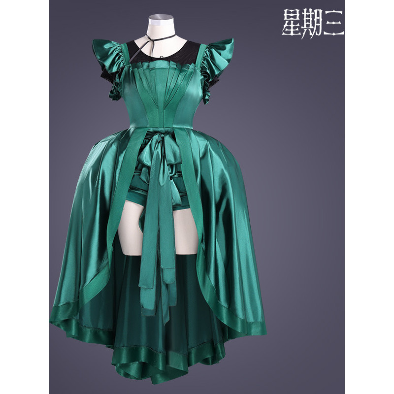 [ชุดคอสเพลย์] Wednesday ซีจั่นสอง เป็น Agnes DeMiller ชุดเดรส HALLOWEEN กับวิกผม