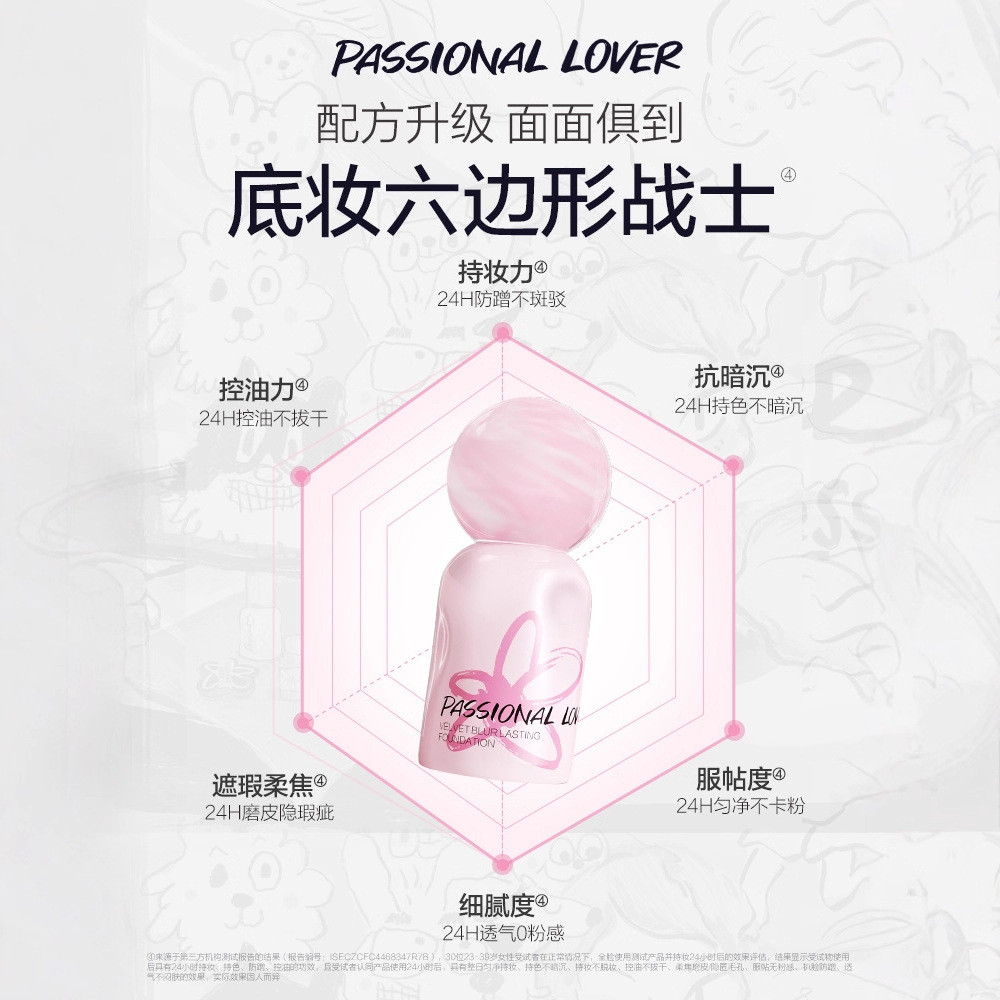 PL Graffiti Limited Non-Rubing Liquid Foundation 4.0 Oil Skin Oil Control Foundation Service คอนซีลเ