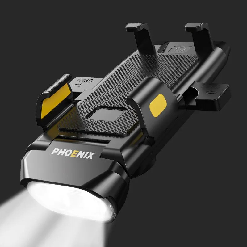 ไฟหน้าจักรยาน 400 lumen พร้อมแบตเตอรี่ 3000 mAh และพอร์ตชาร์จ USB สำหรับแฮนด์เบาร์ Mtb