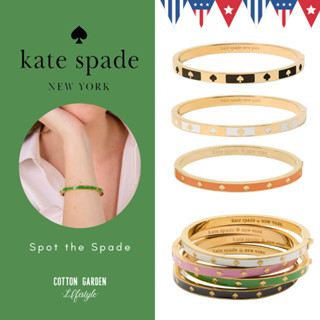(มาใหม่) ♠️แท้💯กำไลข้อมือ Spot the Spade Enamel hinged cuff …