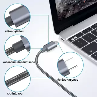 Type-C ไปยัง HDMI Type-C Data Cable 4K USB 2m ความละเอียดสูง USB Type-C ไปยัง HDTV Type-C ไปยังอะแดปเตอร์ความถี่ภาพ HDMI